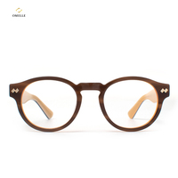 Nuevo Producto: Monturas de Gafas Redondas con Aro Metálico, Diseño Clásico Minimalista para Hombre y Mujer, Gafas Ópticas de Moda