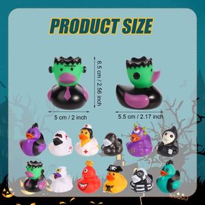 2 Inch Rubber Baby <b>Bath</b> Assorted Duckies Party Favor Kids Design Ducks Toys for Halloween - Product Image 4