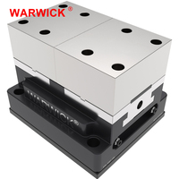 Etau pneumatique auto-centrant à 5 axes KSP-150+YZ-150 pour VMC rotatif avec mâchoire en acier dentelé