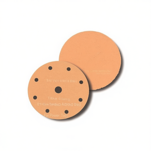 Disque de ponçage Velcro Ttake, grain 100, 6+1 trous, tampon abrasif en corindon pour outils électriques - Product Image 2