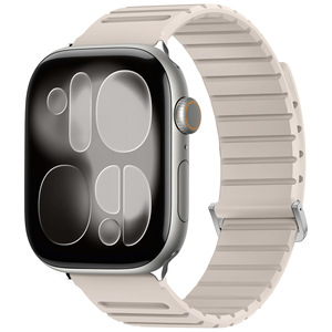 สายซิลิโคนแม่เหล็กสองสี Upro สำหรับ Apple Watch Ultra 2 Series 10 11 SE Sport Loop Strap ขนาด 49 มม. 46 มม. 45 มม. 44 มม. 42 มม. 41 มม. - Product Image 3