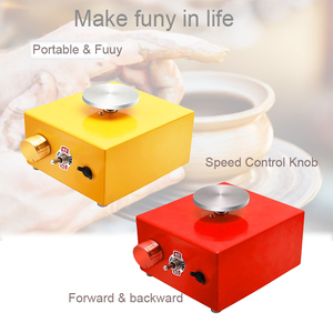 TOPEAST Mp-001 Machine à poterie électrique 12V pour l'art et l'artisanat en céramique, plateau à outils pour poterie DIY, disque abrasif carré OEM - Product Image 5