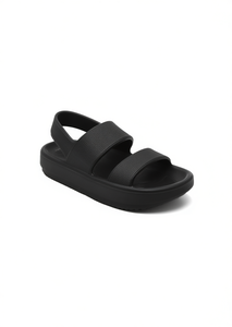 Sandali Unisex in EVA con Doppio Cinturino, Neri, Taglia 27, Comodi, Estivi, Slip-On, Punta Aperta, Stile Semplice - Product Image 1