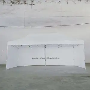 Vente en gros Tente de salon à cadre en acier personnalisée Tente de gazebo Tentes pop-up pliantes commerciales professionnelles Auvent