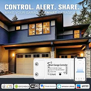 รีโมทเปิดประตูโรงรถอัจฉริยะ <span class=keywords><strong>AGSHOME</strong></span> แบบ Wi-Fi พร้อมควบคุมผ่านแอป รองรับ Alexa และ Google Assistant ไม่ต้องใช้ฮับ ควบคุมผ่านสมาร์ทโฟน - Product Image 2