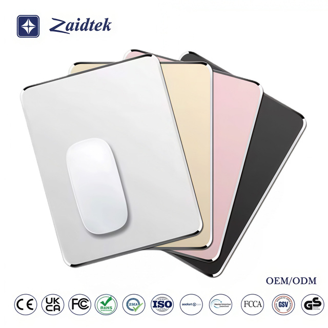 Yafox Customizable LOGO Dual-Sided Smooth Thin Aluminium Mouse Pad Waterproof Aluminum Alloy Mouse Pad in Stock