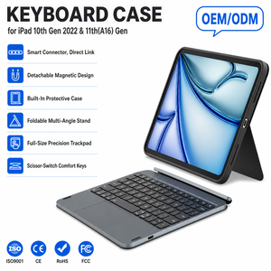 Étui Clavier pour Tablette <span class=keywords><strong>iPad</strong></span> 11e Génération A16 2025 – Idéal Étudiants, Support Multi-Angles, Trackpad, Rétroéclairé, Protection Arrière - Product Image 5