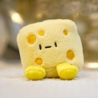 En gros, Mignonne poupée en peluche en forme de fromage de 10 cm, jouet en peluche Dumpling, porte-clés, pendentifs cadeaux et accessoires
