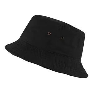 Breathable Cotton Bucket Hat For Women Summer Outdoor UV Protection Packable Sun Hat For Beaching Travel