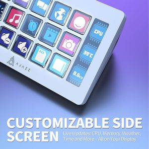 Ajazz AKP153E Visual <strong>Keyboard</strong> LCD Display Keys Programmable Shortcut <strong>Keyboard</strong> Macro Keys Programmable Desktop <strong>Controller</strong> - Product Image 4