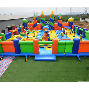 Parque de Atracciones Juego World Long Obstacle Course Jumping Castle Playground Inflables al aire libre y Bounce House para niños - Product Image 4