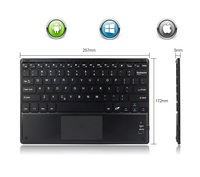 Casing Penutup Tablet Kulit Sandaran dengan Keyboard Touch Bar Nirkabel Yang Dapat Dilepas untuk Samsung Galaxy Tab S6 10.5 T860 865