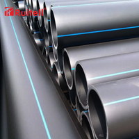 Usine Directe HDPE SDR26 DN110-DN800 PE Tuyaux D'eau DN110-DN800 PE Flexible Tube HDPE Tuyau Filetage En Plastique Tubes