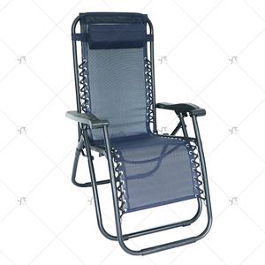 Silla de Jardín Plegable Portátil para Exteriores, Tumbona de Playa, Muebles Ajustables de Gravedad Cero con Almohada - Product Image 3