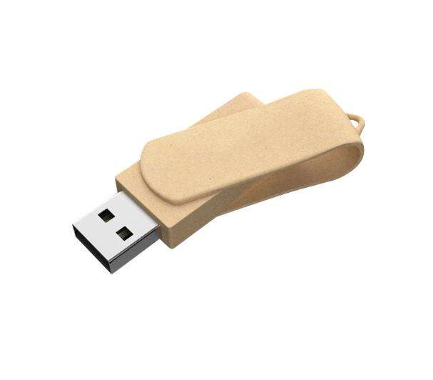 New Wheat Straw Recyclable Biodegradable USB 3.0 High-Speed 32GB 4GB Encrypted Customizable Logo Factory Direct Sales USB Drive