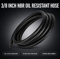 Tuyau en caoutchouc NBR résistant à l'huile de 3/8 po : résistance à 20 bars, taille standard DN10, le choix universel pour le transfert hydraulique et d'huile