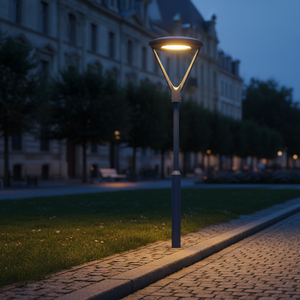 Nuevo Farol de Jardín Anima con Tres Soportes, Luminaria para Estacionamiento, Lámpara para Caminos de Bicicletas y Peatones, Luz Urbana, Iluminación Ambiental - Product Image 1