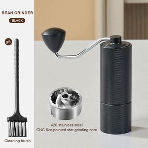 Al-Alloy Body 420 Stainless Steel Burr Homeuse Espresso <b>Mini</b> Small Hand Mill Portable Manual Coffee <b>Grinder</b> with Wood Handle - Product Image 5