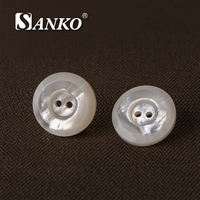 Boutons en nacre Akoya japonaise écologiques ronds SANKO avec logo personnalisé couleur 14L-32L et gravure laser