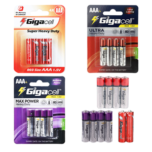 ราคาโรงงานโดยตรง ถ่านคาร์บอนซิงค์ 1.5v UM4 R03 ขนาด AAA ไมโคร แม็กซ์ พาวเวอร์ สำหรับงานหนัก ใช้กับของเล่น/นาฬิกา/รีโมทคอนโทรล - Product Image 3