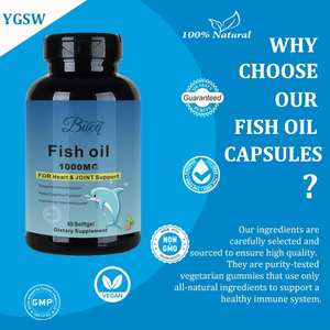 Aceite de pescado de etiqueta privada 1000mg Softgel | Alto EPA DHA Omega-3 para la salud del cerebro y el corazón | OEM certificado GMP y personalización - Product Image 3