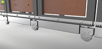 Dernières conceptions de porte principale avec porte tournante coulissante Sculpture en aluminium porte de Train portes d'allée