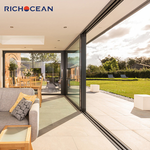Portes coulissantes en aluminium <span class=keywords><strong>et</strong></span> verre RICHOCEAN California House, écoénergétiques, robustes, pour patio extérieur. - Product Image 2