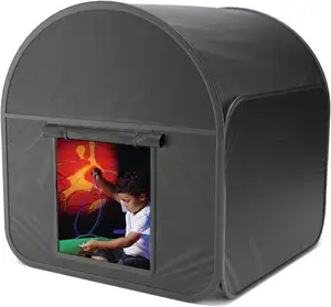 Черные сенсорные палатки для аутичных детей всплывающие палатки спокойный уголок для детей, чтобы играть и расслаблять сенсорный уголок