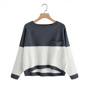Pull à col rond pour homme SUPREX ENTERPRISES, style pêcheur, hiver, manches longues, fermeture à un bouton, matière acrylique/nylon/laine, taille plus - Product Image 2