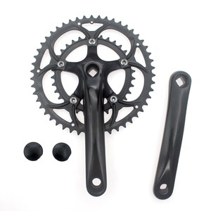50/34T Compact Road Crankset 170mm 110BCD | Rueda <span class=keywords><strong>de</strong></span> cadena <span class=keywords><strong>de</strong></span> aleación <span class=keywords><strong>de</strong></span> aluminio para soporte inferior cónico cuadrado <span class=keywords><strong>de</strong></span> 8/9 velocidades - Product Image 1