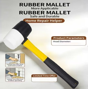Martelo de Borracha OEM Multifuncional, Ferramentas de Carpinteiro Feitas à Mão - Product Image 4