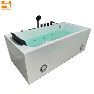 <span class=keywords><strong>Baignoire</strong></span> à remous autoportante en acrylique avec <span class=keywords><strong>douche</strong></span> cascade intégrée, appui-tête, <span class=keywords><strong>baignoire</strong></span> à jets pour salle de bain intérieure - Product Image 3