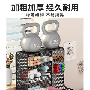 Estante de almacenamiento para escritorio, soporte de malla de 3 niveles para bolígrafos, organizador de escritorio para oficina, suministros para estudiantes, acero al carbono, negro - Product Image 3