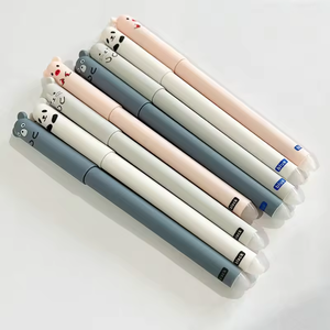 Stylo gel effaçable personnalisé Kawaii cochon ours chat <span class=keywords><strong>souris</strong></span> pour école fournitures de bureau papeterie cadeau - Product Image 2