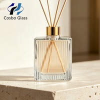 Bouteille diffuseur de parfum en verre épais personnalisée par le fabricant, 30 ml, avec bouchon à vis, diffuseur de parfum unique
