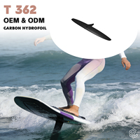 Aile arrière en carbone pour hydrofoil Freeride AXIS T362 Skinny Tail Stabilizer, pour des glissades fluides et rapides.