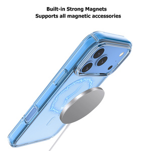 Custodia Magnetica per Telefono in PC Trasparente Anti-Ingiallimento, Resistente ai Graffi, Antiurto Wireless per iPhone 18 Pro 18 Pro Max - Product Image 6