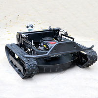 Robot pemotong rumput Remote Control cerdas desain perayap mandiri 900mm lebar pemotongan desain baru bersertifikasi CE
