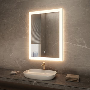 Espejo de baño decorativo para decoración del hogar, espejo de baño con luz Led antiniebla inteligente con Interruptor táctil, espejos de baño - Product Image 1
