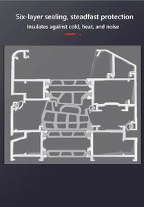 สวิงเปิดประตูอลูมิเนียมอัลลอยด์กันความร้อนสำหรับฉนวนกันความร้อนภายในโรงแรมห้องน้ำห้องครัวโรงเรียน - Product Image 5