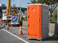 Cabine de toilettes sèche portable sans chasse d'eau pour chantier, événement, camping et espaces publics