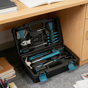 39-Piece Household Hardware Combination <b>Tool</b> <b>Set</b> Manual Toolbox Hard Case Carbon Steel <b>Hand</b>-Powered for Home Use Cross-Border - Product Image 6