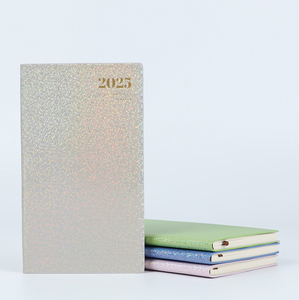 Organizador Personalizado con Horario en Inglés, <span class=keywords><strong>Agenda</strong></span> Portátil de Bolsillo de Cuero PU, Cuaderno de Cuero Láser a Color A6 - Product Image 2