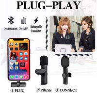 Mini Lavalier sans fil à microphone unique pour récepteur de jeu à réduction de bruit mobile pour la diffusion en continu