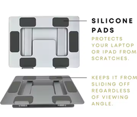 Penyangga Laptop Portabel Kantor Yudong Baru, Dudukan Tablet Ergonomis, Stand Laptop Lipat, Tinggi Dapat Disesuaikan, Aluminium