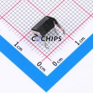 TC-1101V-C-C-W Tactile Switch Through hole Component (THT) Switch Single Pole Single Throw Rectangle Button 2.6N Through Hole - Product Image 2
