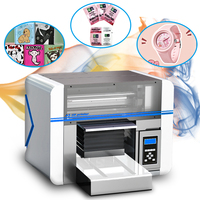 A3 Multifunctionele Uv Flatbed Inkjet Printer Ab Lijmvernis Horloge Wijzerplaat Label Verpakking Dtf Printer Hoge Uv Afdrukken