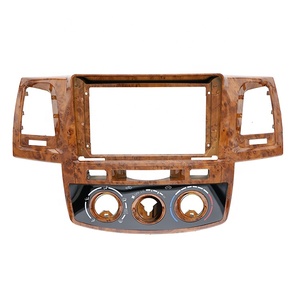 Marco de Radio para Auto Meihua de Madera de Durazno para <span class=keywords><strong>Toyota</strong></span> Fortuner <span class=keywords><strong>Hilux</strong></span> 2005-2007, Arnés de Cableado para Aire Acondicionado Manual, Cables RCA, Tablero - Product Image 2