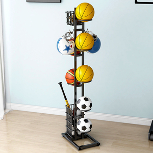Support de rangement robuste pour ballons de basketball, organisateur d'équipement sportif, présentoir de ballons sur pied - Product Image 2