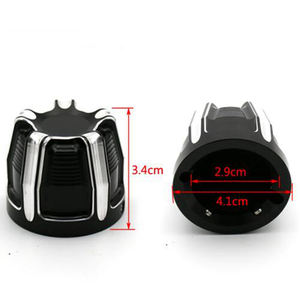 Accessoires de moto en aluminium essieu avant cache écrou boulon Kit pour Harley Touring Softail Dyna VRSC Sportster XL 1200 883 - Product Image 6